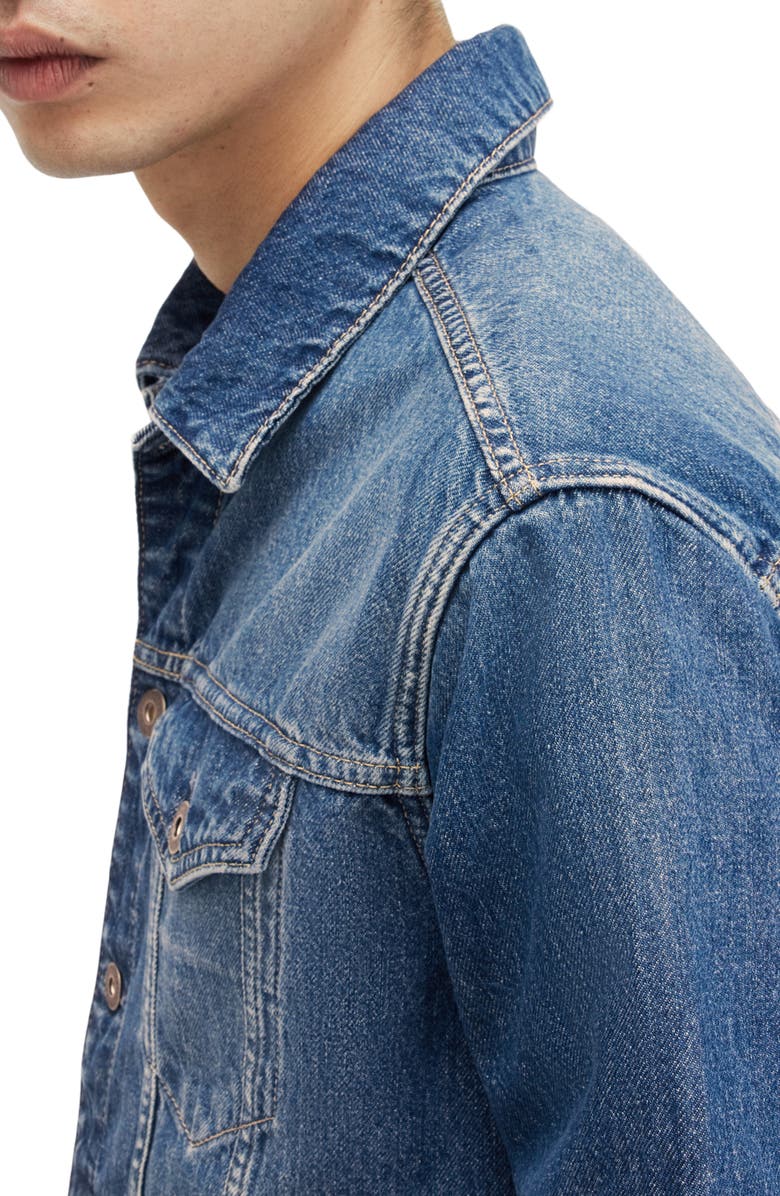 AllSaints Hebden Denim Trucker Jacket, Alternate, color, 