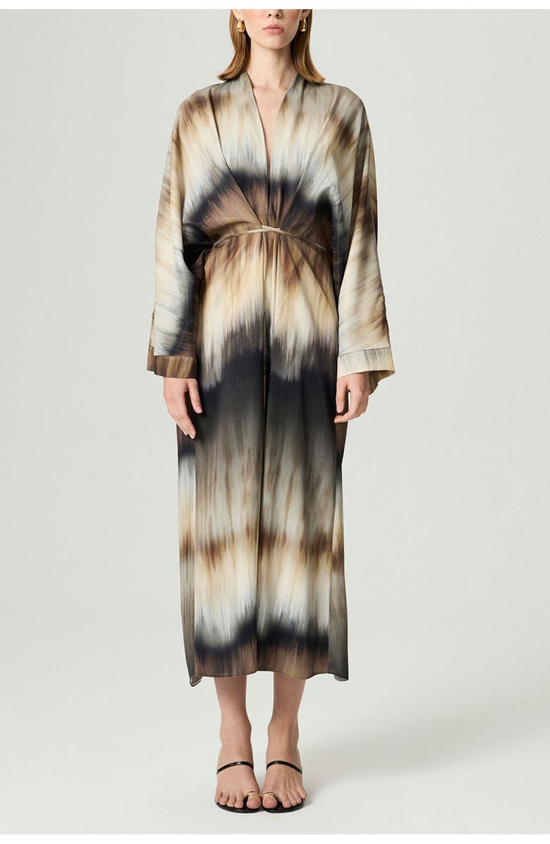 Nocturne Tie-Dye Patterned Maxi Dress, Main, color, Multi-Colored