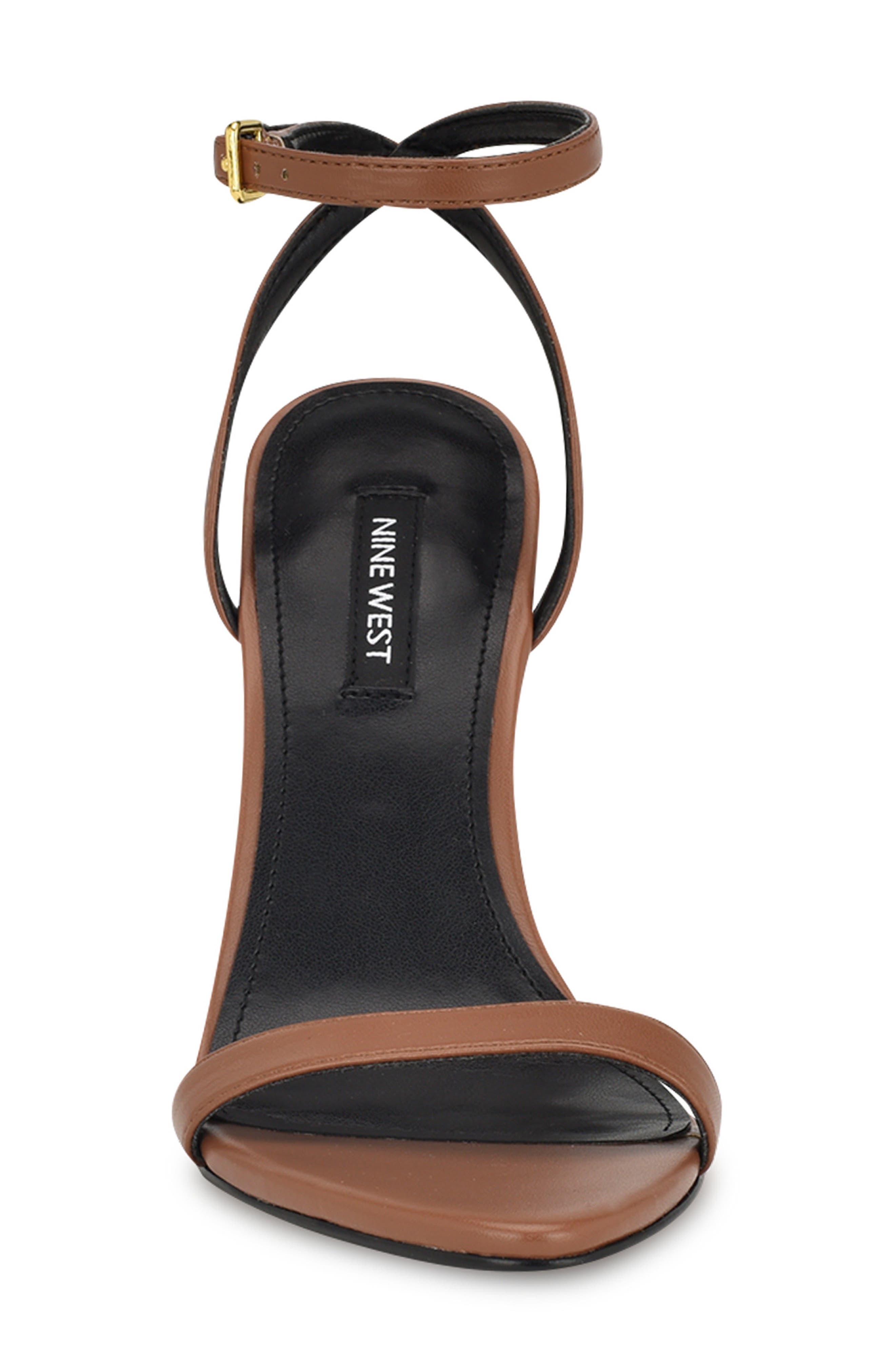 Reina Ankle Strap Sandal, Alternate, color, LIGHT BROWN