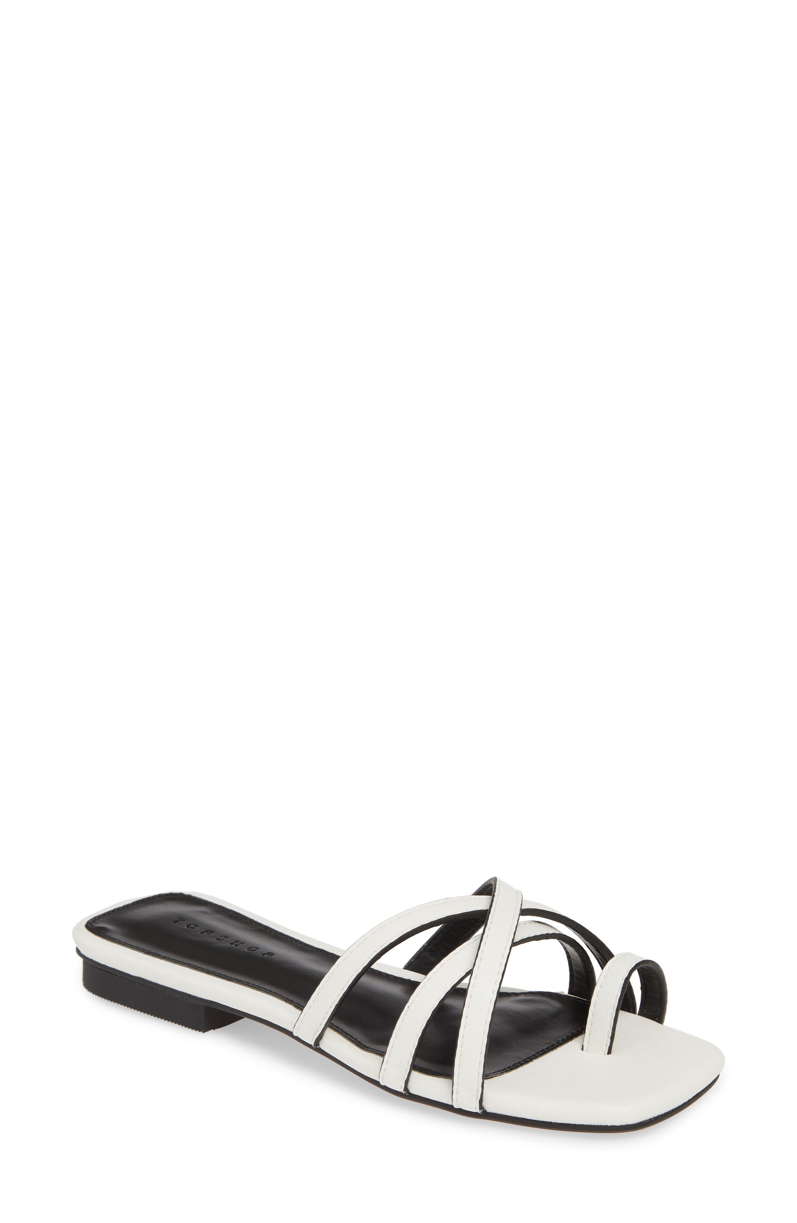 Topshop Hippie Square Slide Sandal, Main, color, 