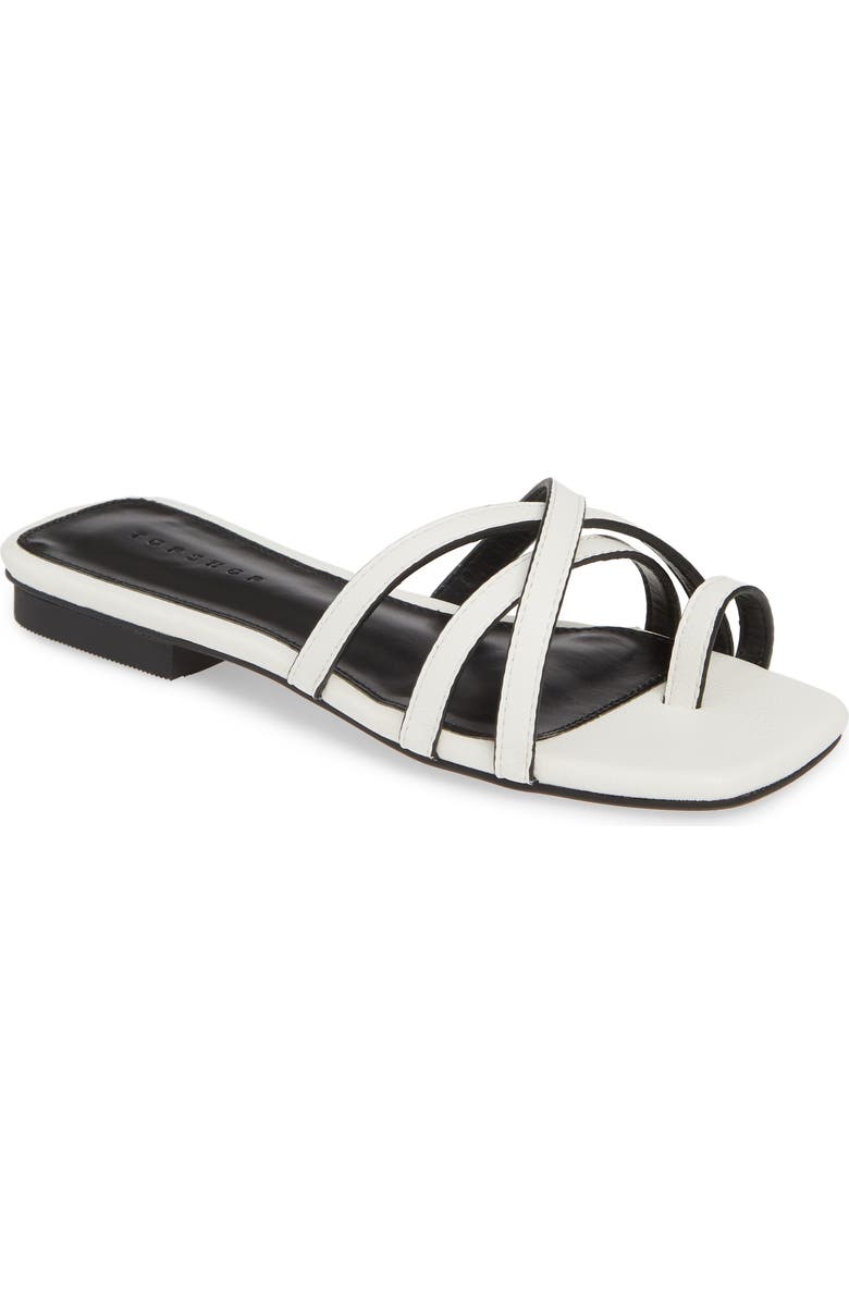 Topshop Hippie Square Slide Sandal, Main, color,