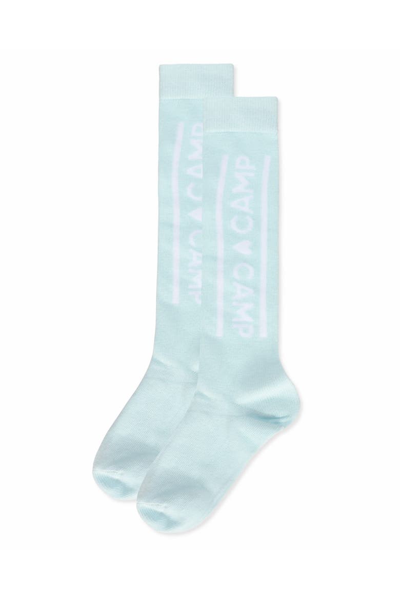 Camp Love Knee High Socks, Alternate, color, Blue