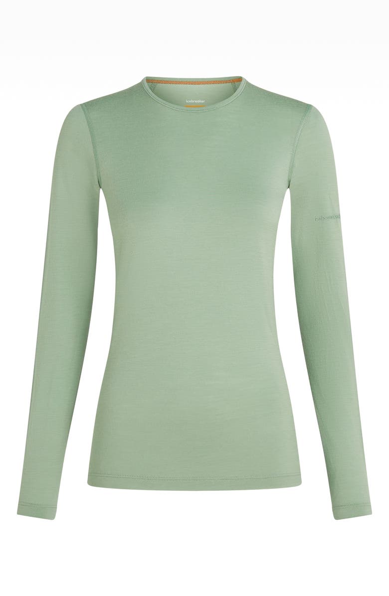 Icebreaker 200 Oasis Long Sleeve Merino Wool Base Layer T-Shirt, Alternate, color, Seaglass