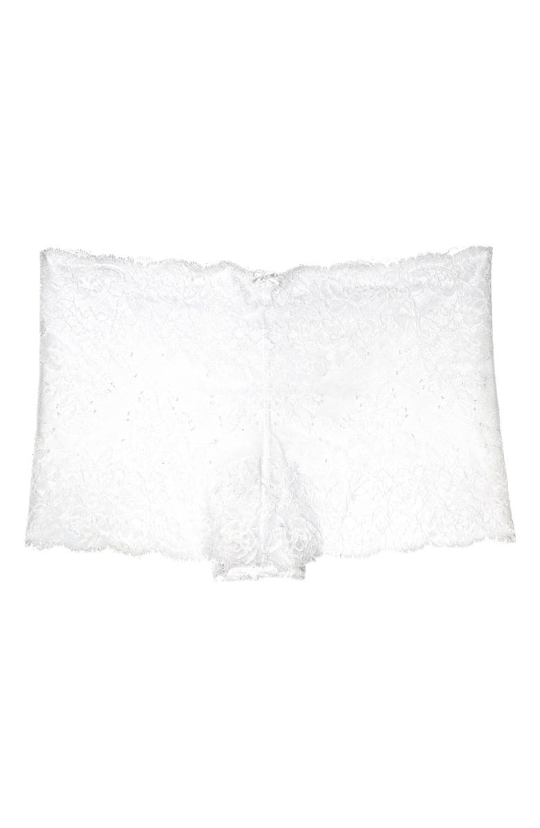 Skarlett Blue Captivate Lace Boyshorts, Alternate, color, White