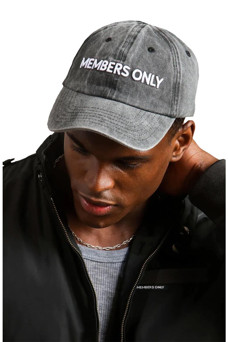 Washed Baseball Cap, Main, color, Grey