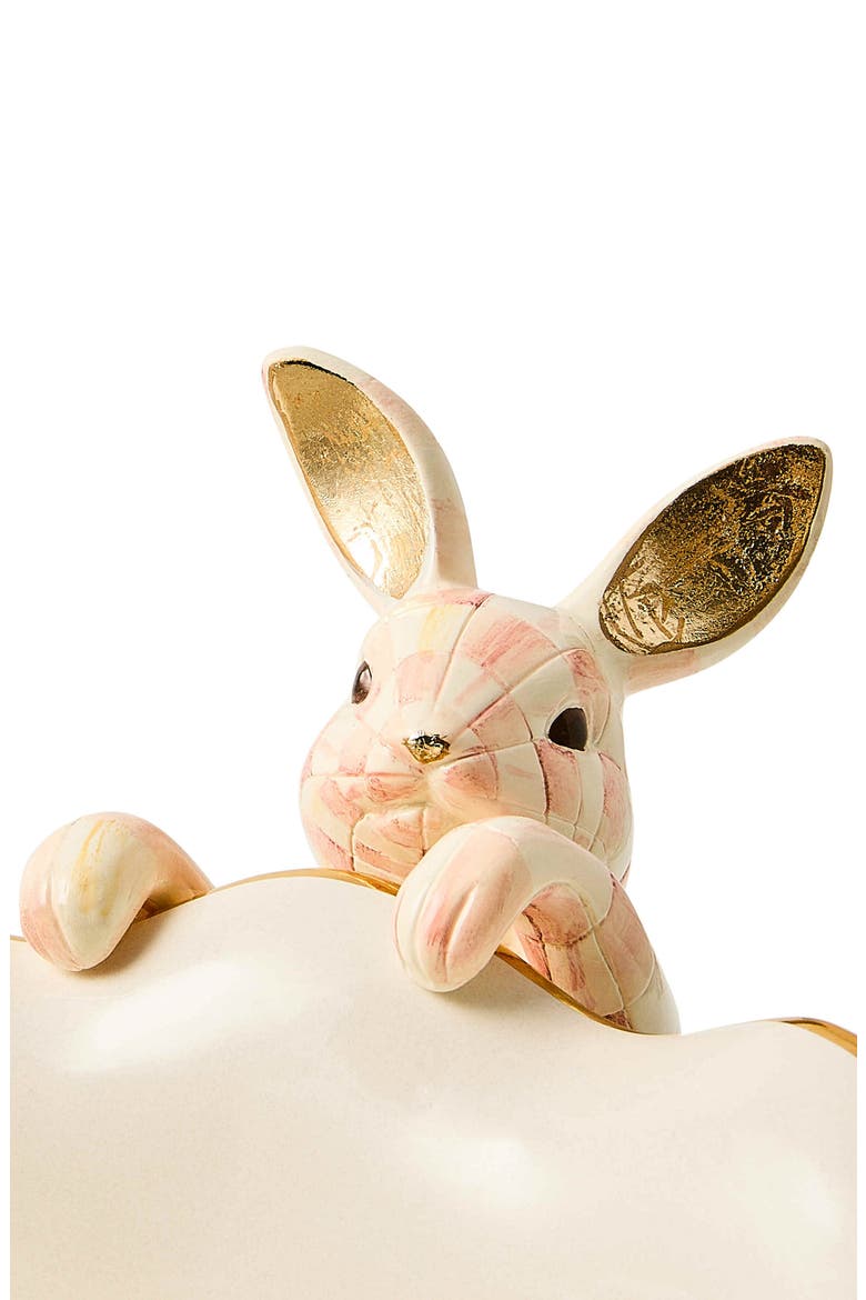 Rosy Check Funny Bunny Pot Climber, Alternate, color, PINK