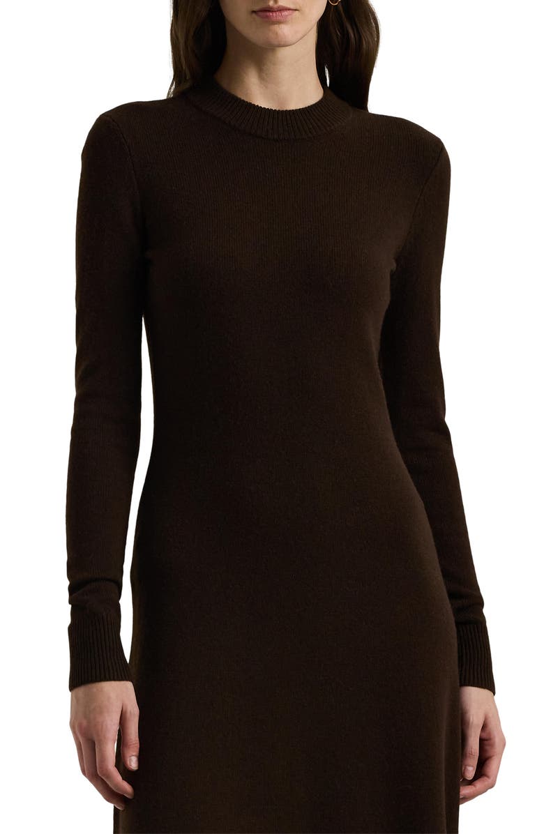 Lauren Ralph Lauren Wool Blend Long Sleeve Sweater Dress, Alternate, color,