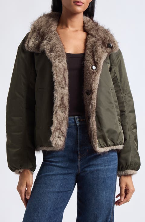 Varell Reversible Faux Fur Jacket