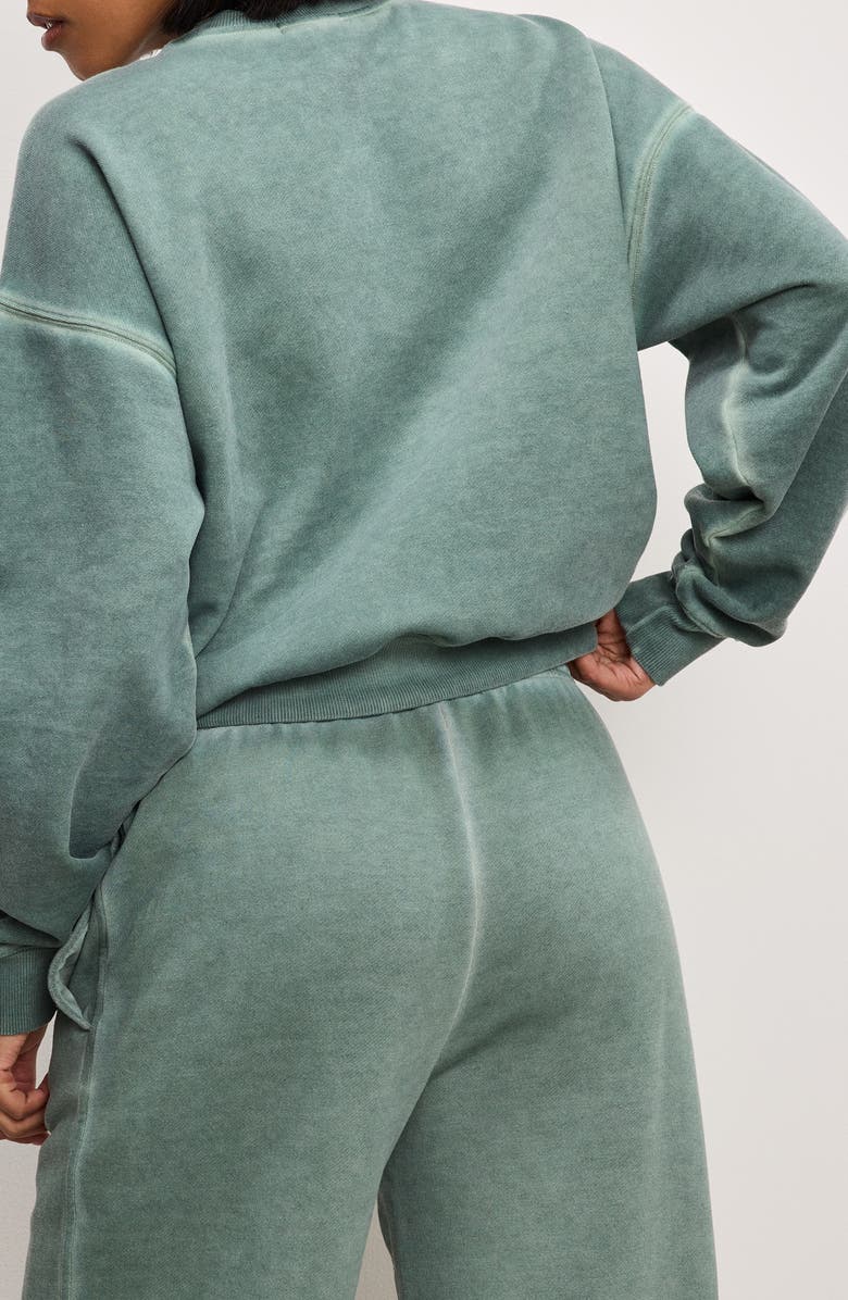 Good American Brushed Fleece Graphic Sweatshirt, Alternate, color,