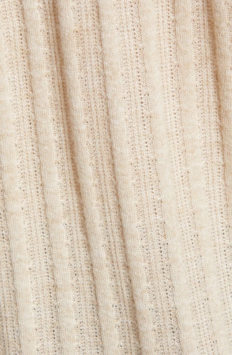 Loveappella Ribbed Long Sleeve Top, Alternate, color, Oatmeal