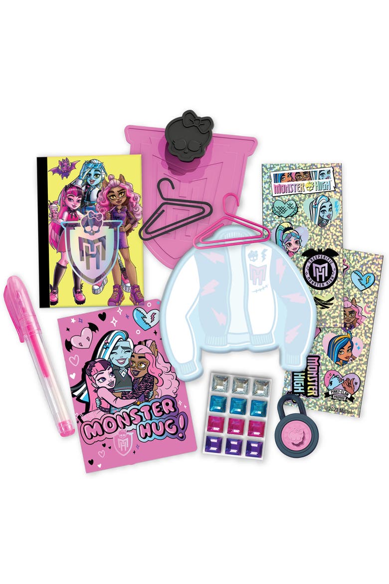 Design Activity Locker, Doodle & Decorate, Lavender Coffin Shaped, Alternate, color, Multicolored