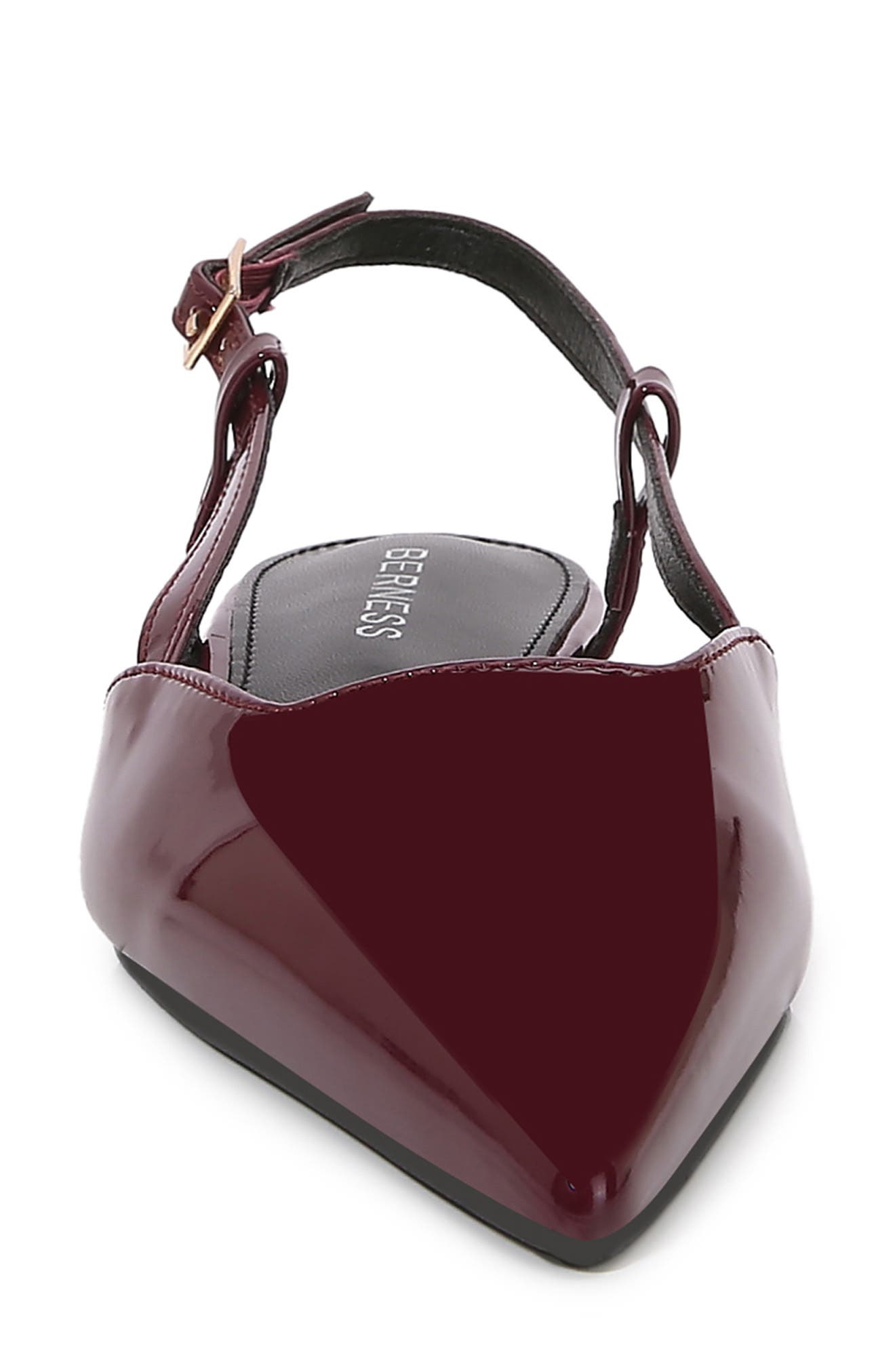 Cass Pointed Toe Flat, Alternate, color, BURGUNDY