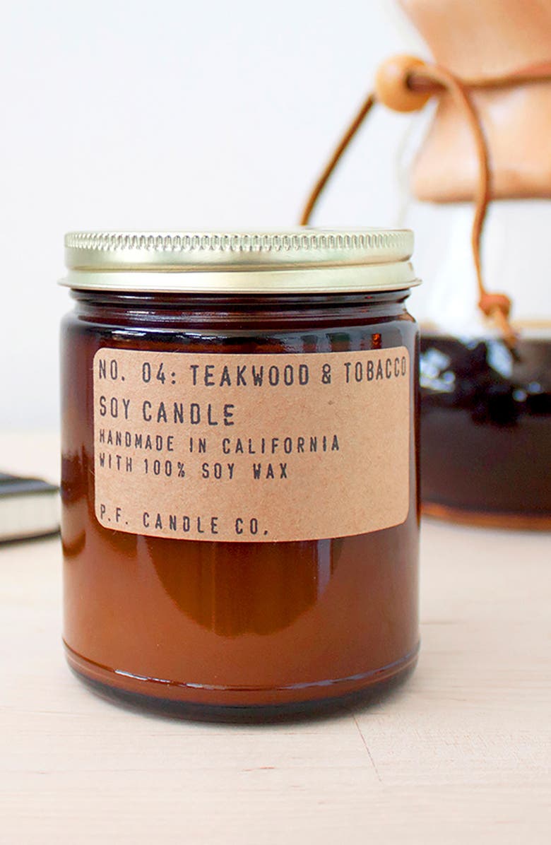 P.F. Candle Co. Teakwood & Tobacco Candle, Alternate, color, Teakwood And Tobacco