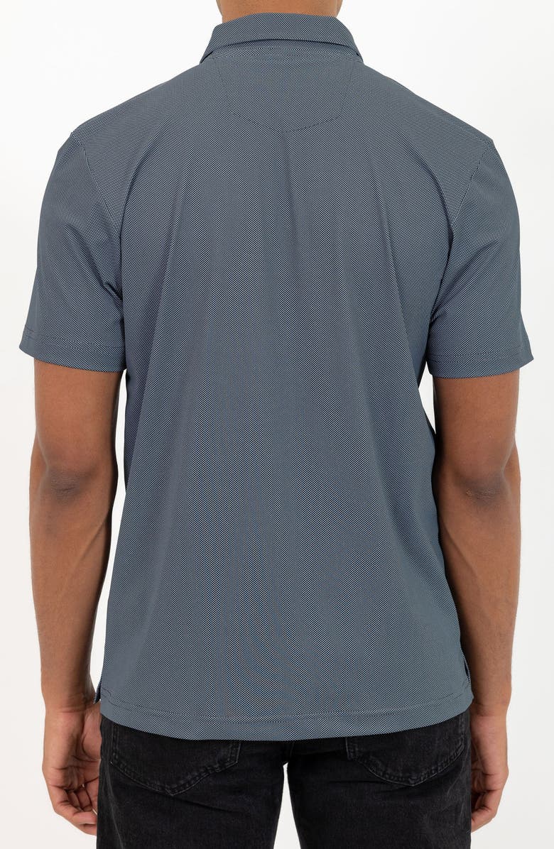 PINO BY PINOPORTE Short Sleeve Stretch Polo, Alternate, color, Black