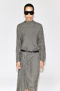COS Draped Checked Top