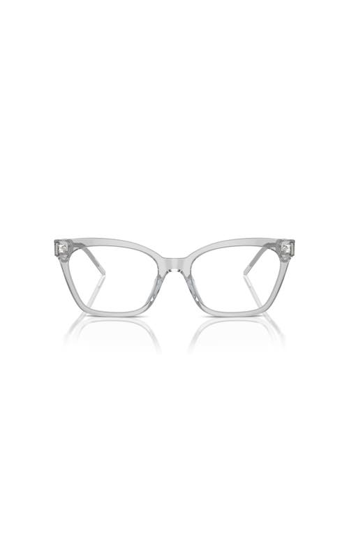 Giorgio Armani 52mm Cat Eye Optical Glasses In Gray