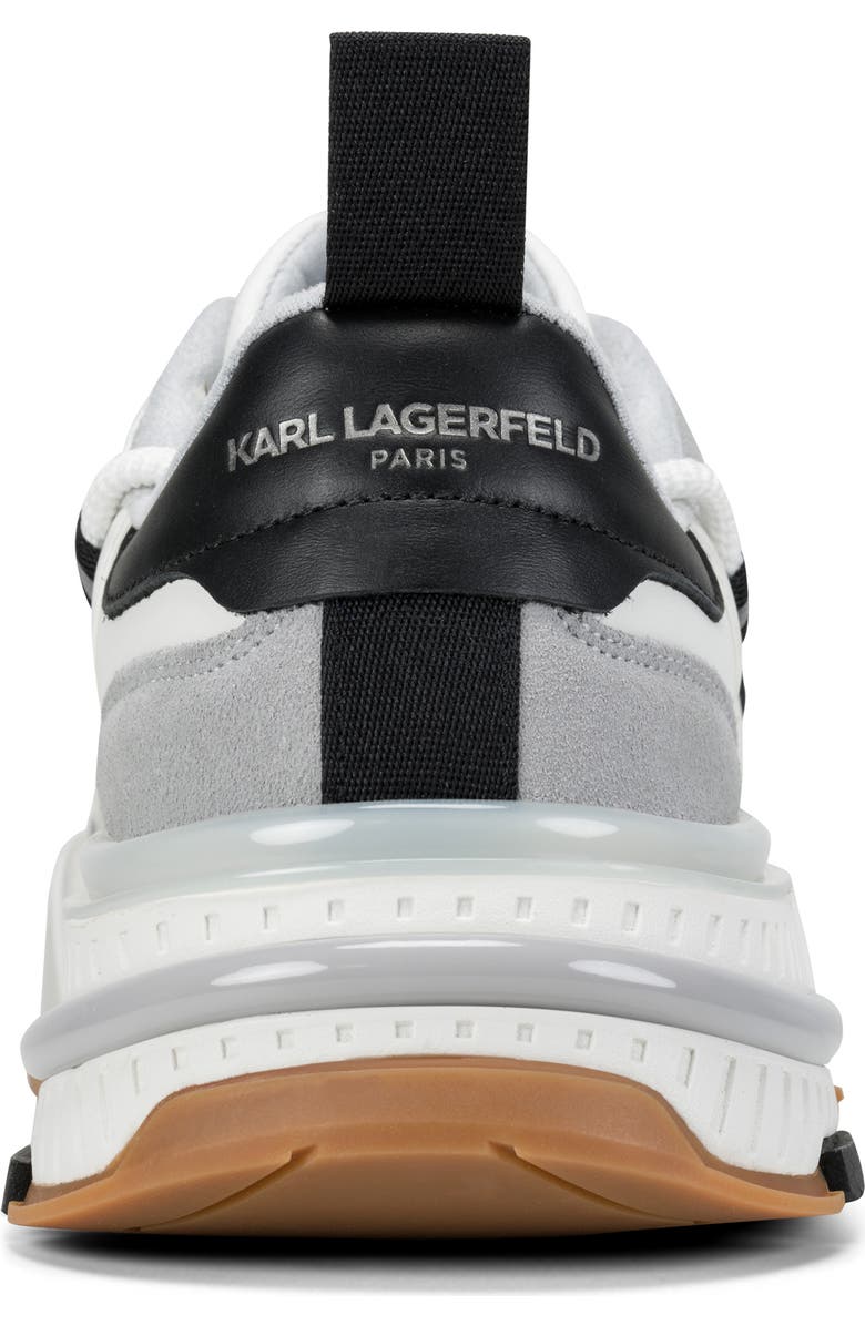 KARL LAGERFELD PARIS Danton Criss Cross Lace Sneaker, Alternate, color, White/ Grey