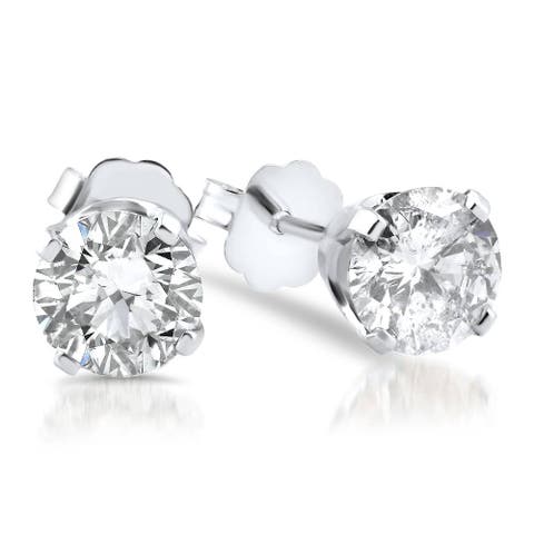 VS .65ct Diamond Studs 14K Gold Lab Grown
