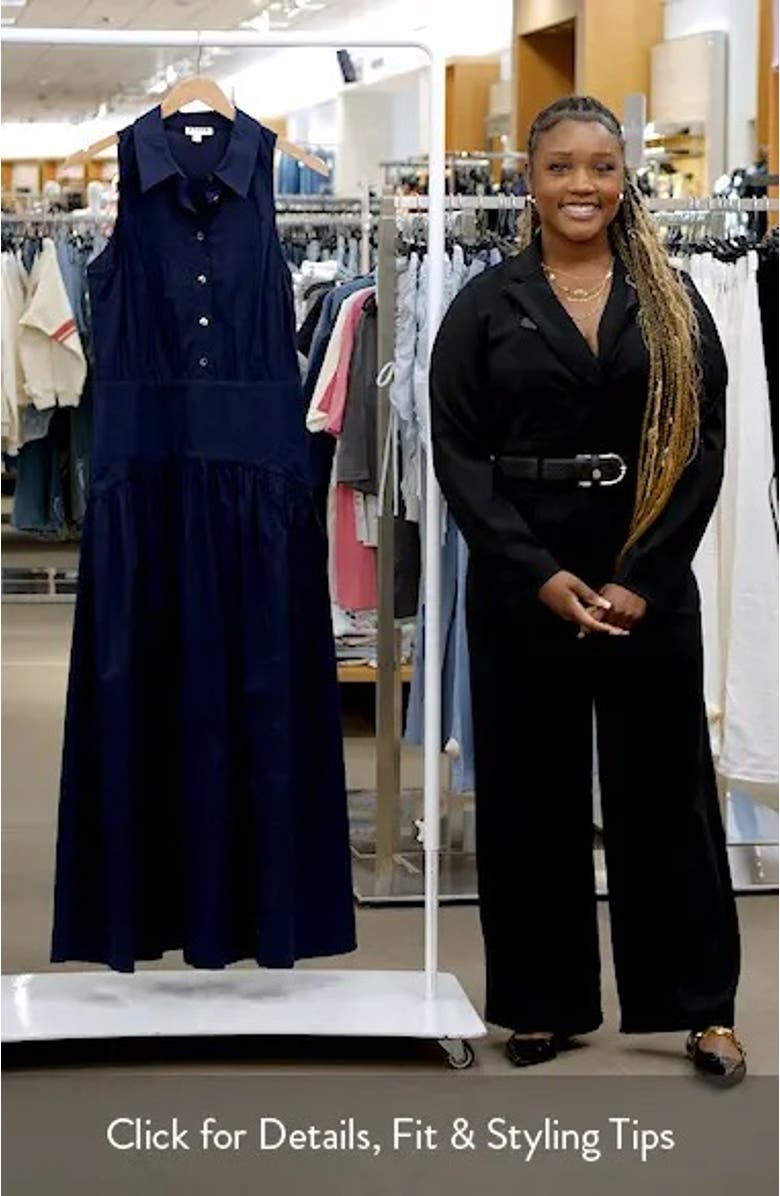 Romy Sleeveless Maxi Shirtdress, sales video thumbnail