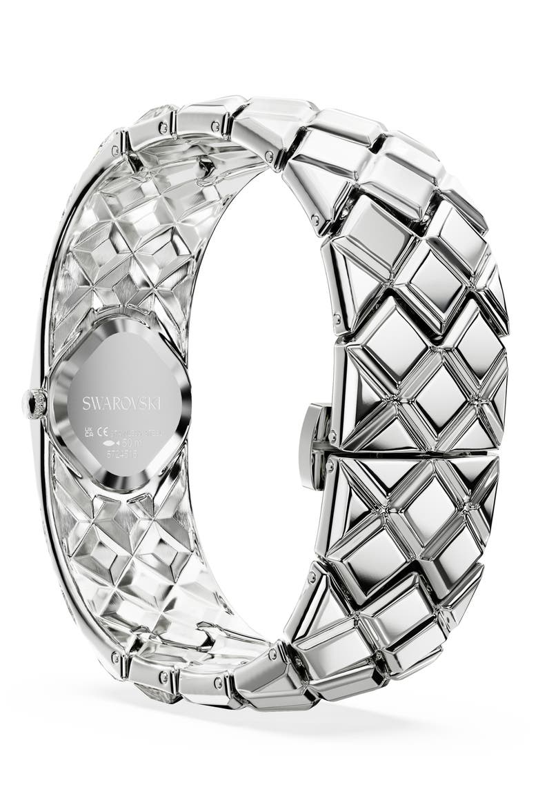 Curiosa Bangle Bracelet Watch, 20.5mm x 20mm, Alternate, color, SILVER