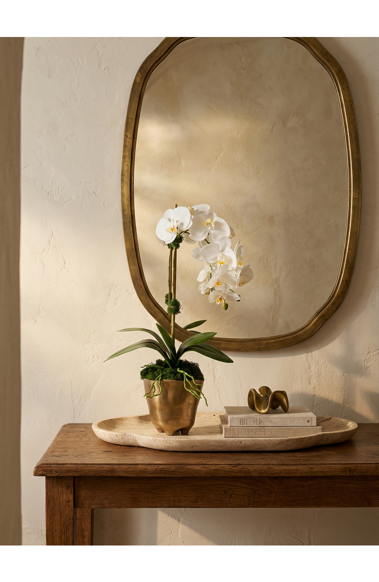 CocoBella Axel RealTouch Orchid Arrangement, Alternate, color, Snow