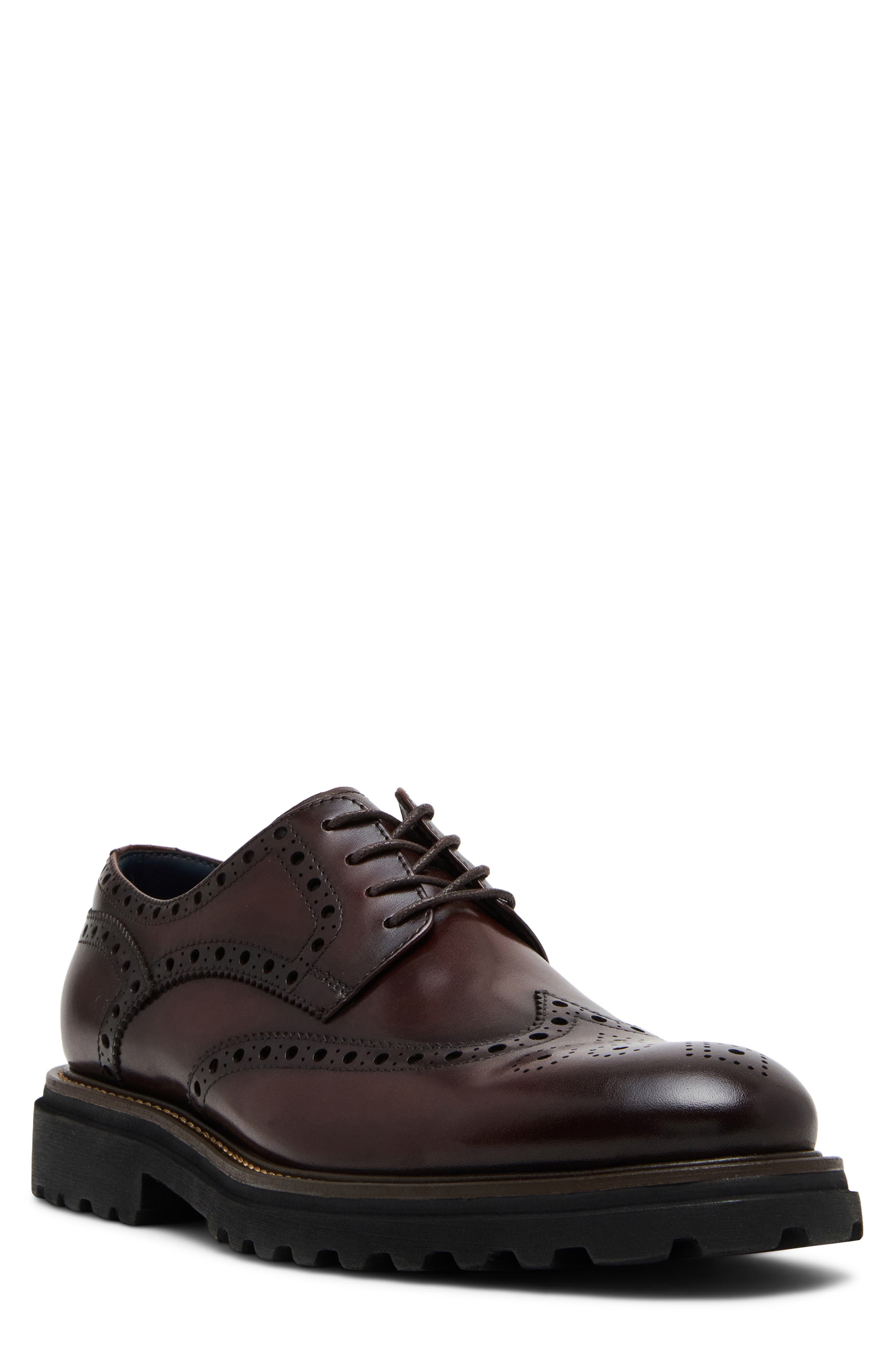 Steve Madden Kasaan Derby, Main, color, Brown Leather