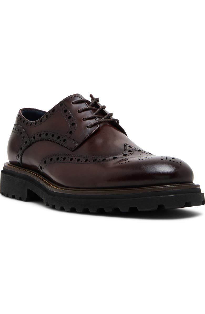 Steve Madden Kasaan Derby, Main, color, Brown Leather