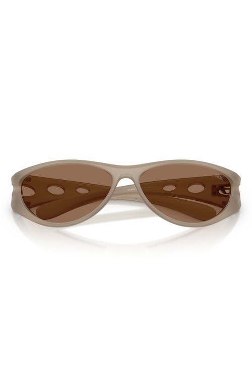 Diesel ® 63mm Oversize Cat Eye Sunglasses In Opal Grey/dark Brown