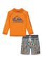 Long Sleeve Rashguard & Swim Trunks Set