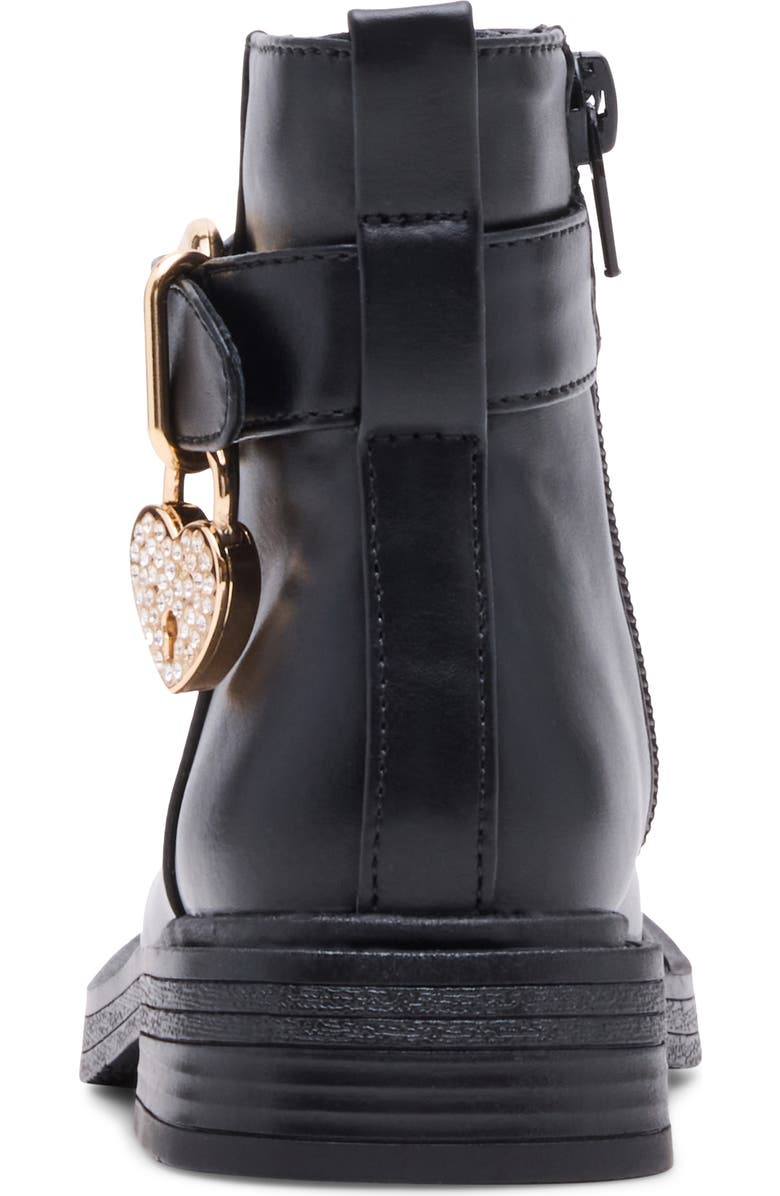 Steve Madden Kids' Locket Bootie, Alternate, color, Black