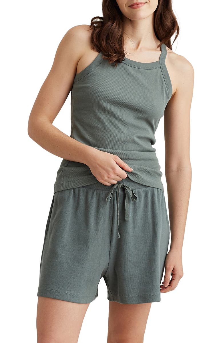 Papinelle Milla Rib Shelf Bra Racerback Tank, Alternate, color,