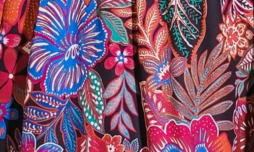 Flying Tomato Floral Bliss Woven Dress In Red Multicolor