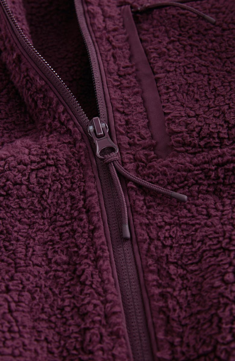 NEXT Kids' High Pile Fleece Jacket, Alternate, color, Burgundy