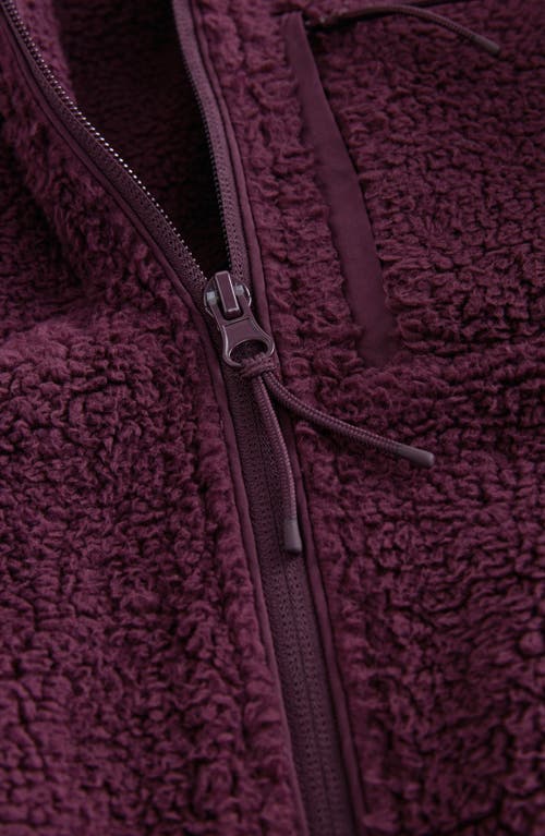 Next Kids' High Pile Fleece Jacket In Purple