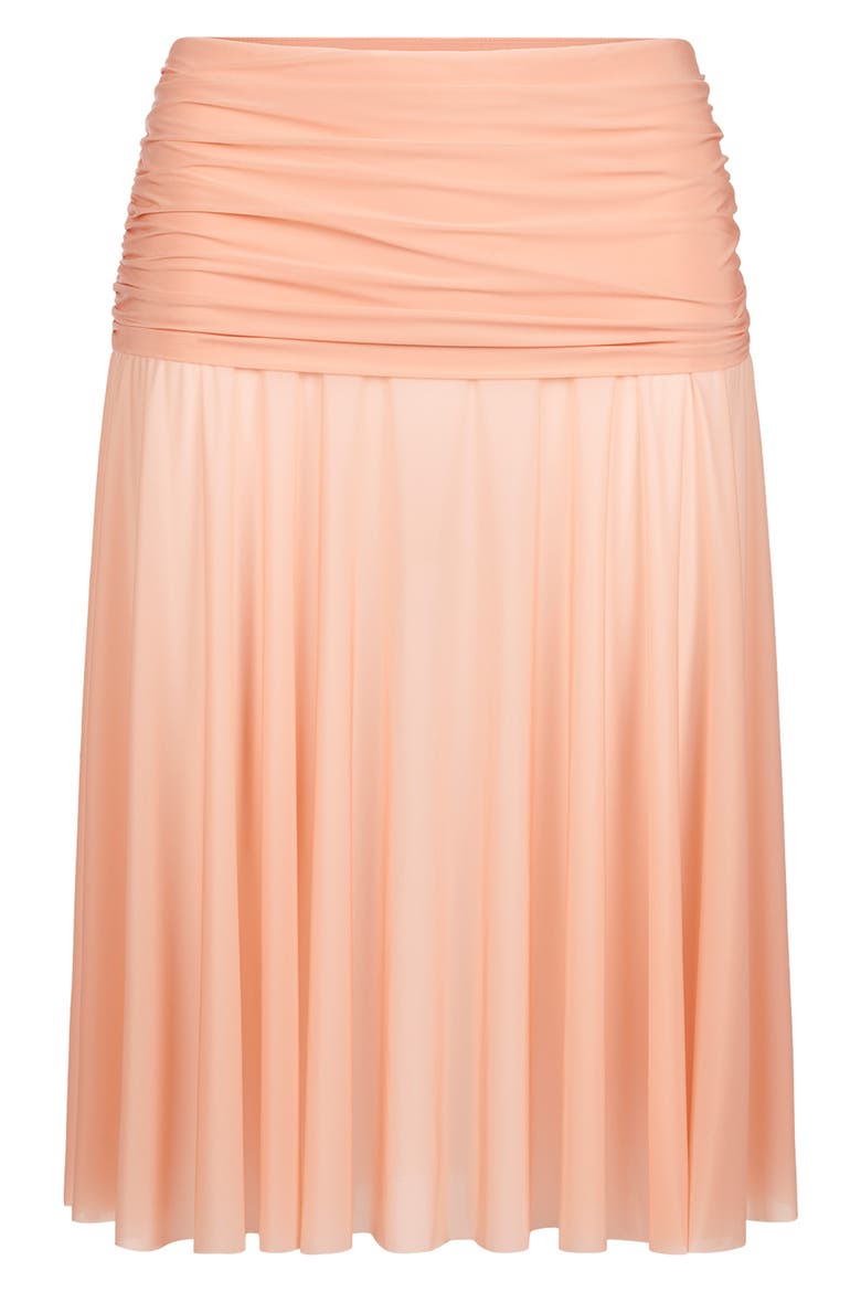 Milky Sheer Skirt, Alternate, color, DESERT CLAY