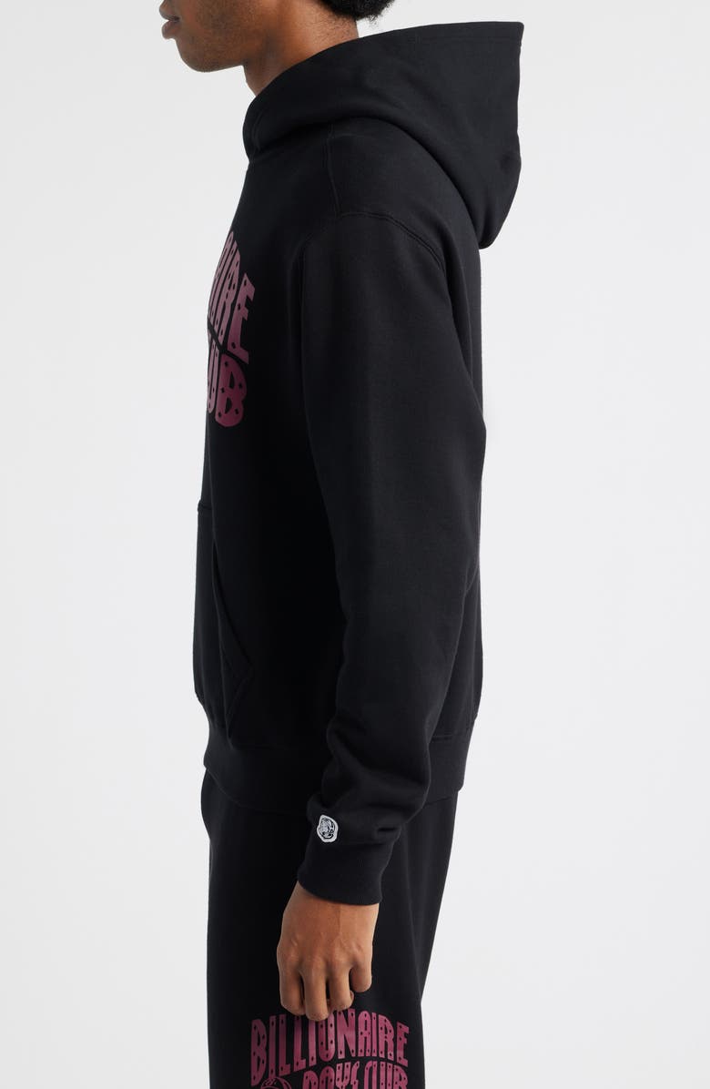 Billionaire Boys Club Curve Cotton Graphic Hoodie, Alternate, color, Black