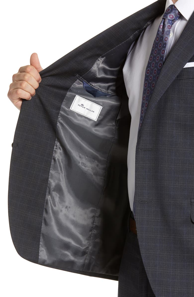 Peter Millar Flynn Classic Fit Plaid Wool Suit, Alternate, color, 
