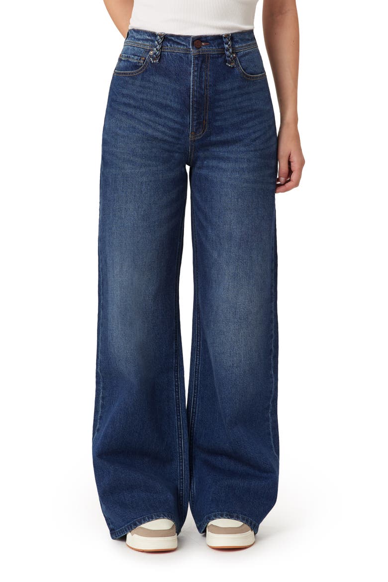 The Wave High Waist Wide Leg Jeans, Main, color, TRIBECA