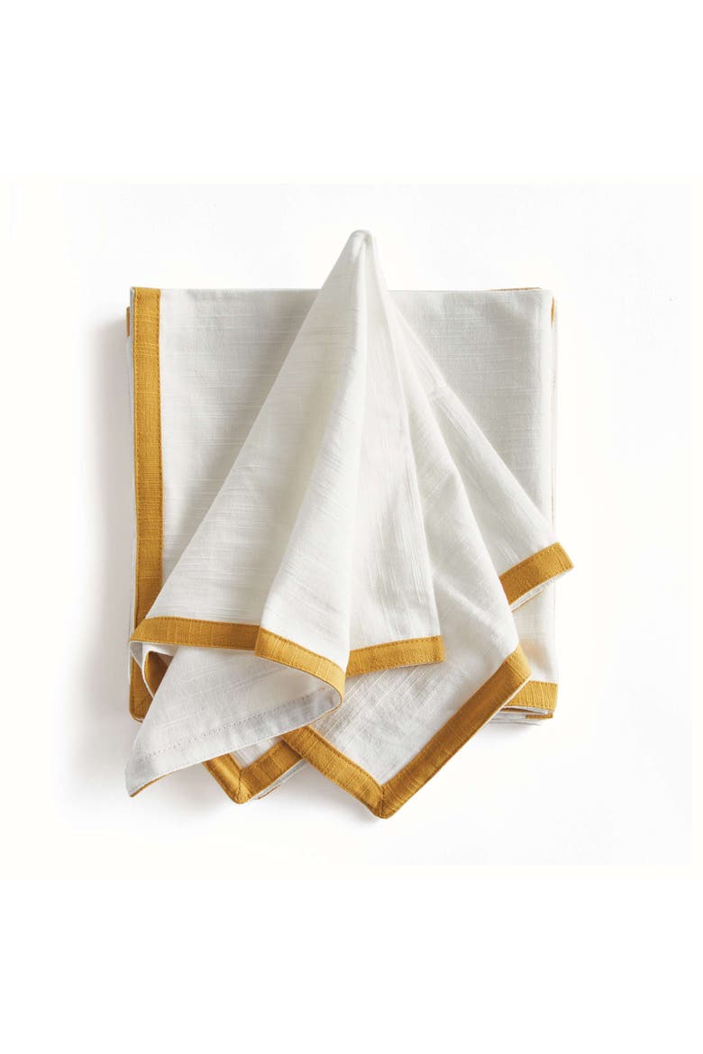 Connor Dinner Napkins Set Of 4, Main, color, Yellow