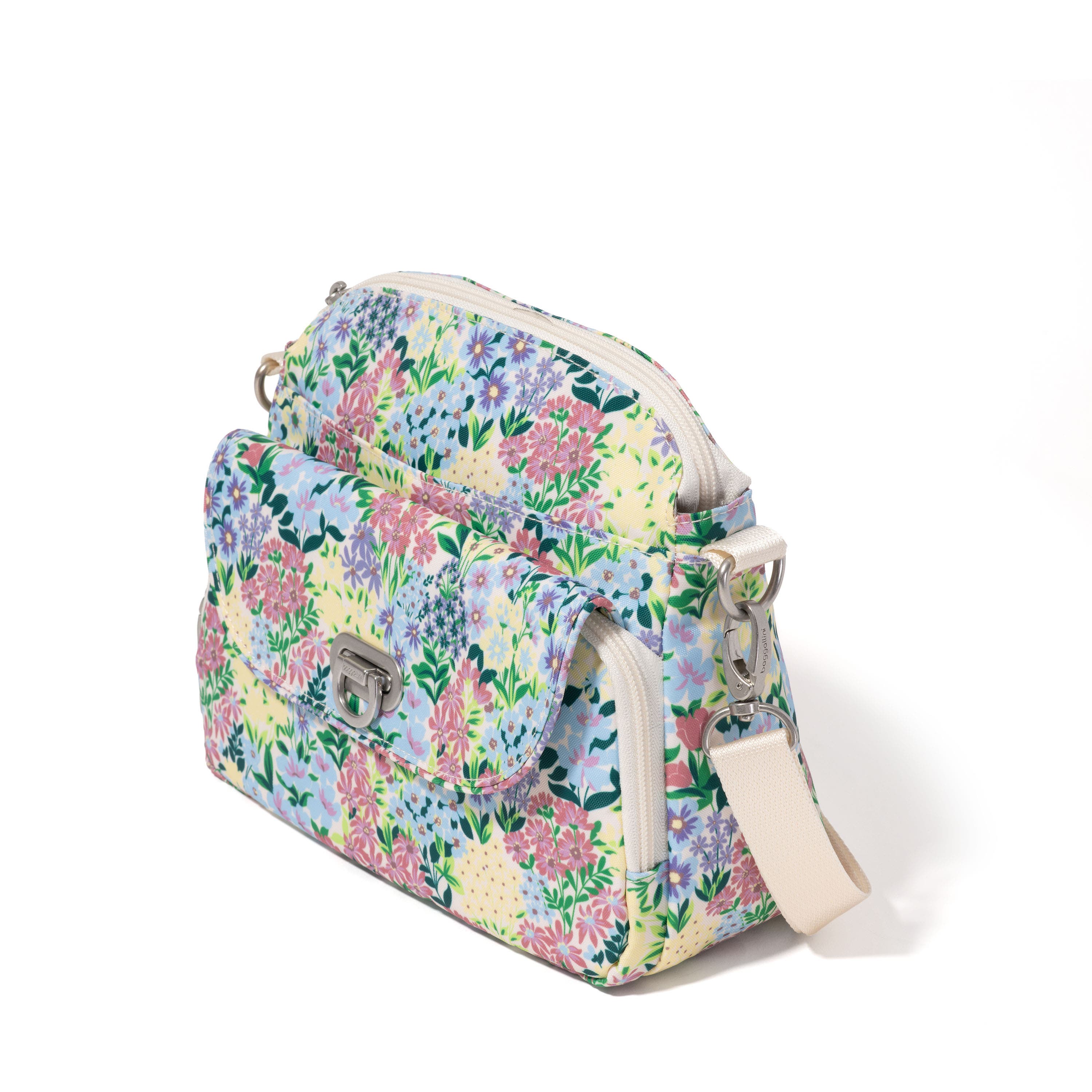 BAGGALLINI Coastal Flip Lock Crossbody Bag, Alternate, color, Meadow Print
