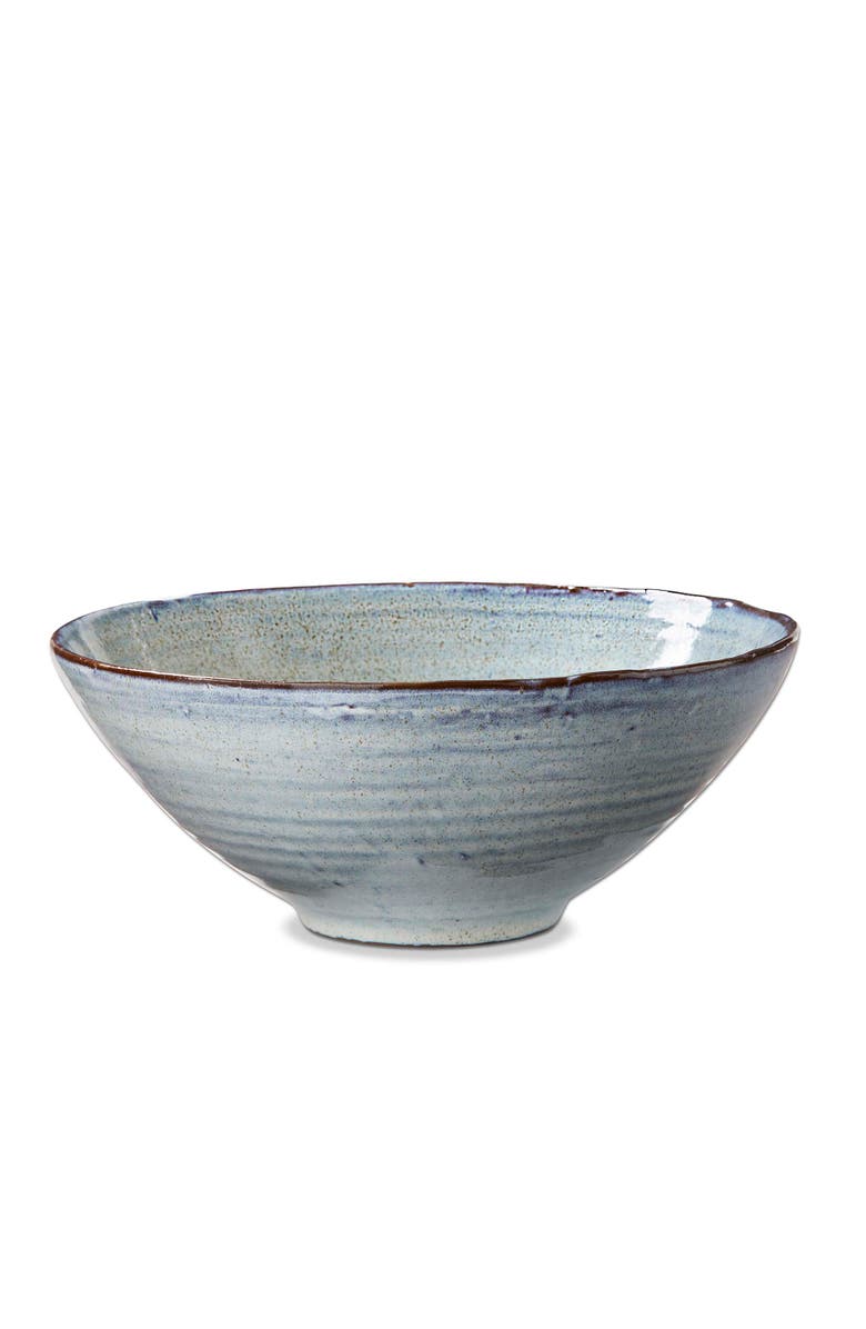 tag Porto Large Light Blue Stoneware Serving Bowl Dishwasher Safe, Main, color, Blue