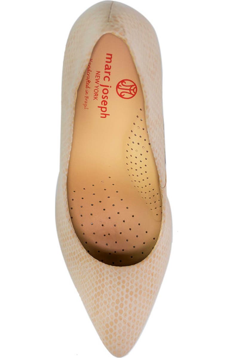 Marc Joseph New York Cortland St Leather Pump, Alternate, color, Nude Snake