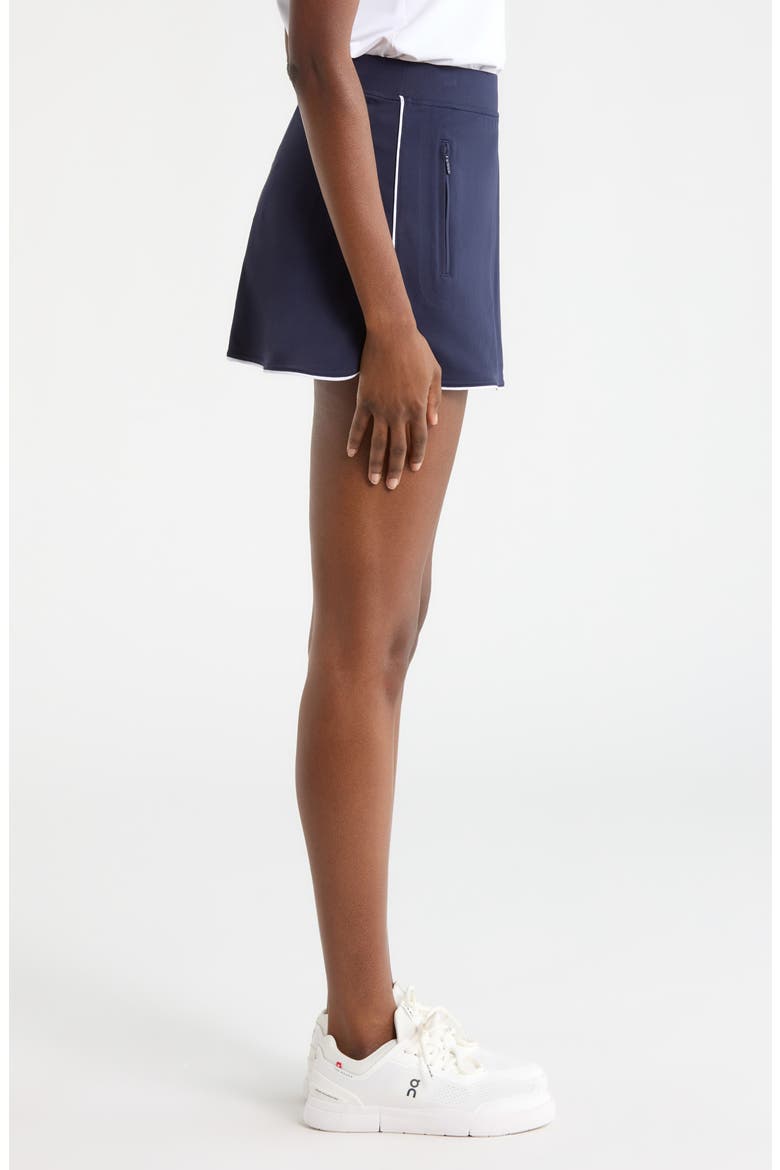 Mid Rise Tulip Hem Piqué Golf Skort, Alternate, color, TWILIGHT