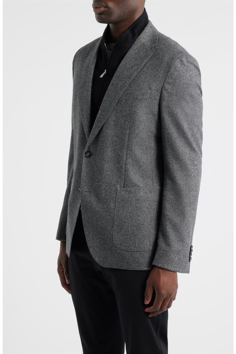 Hutson Slim Fit Wool Blend Bib Jacket, Alternate, color, MEDIUM GREY