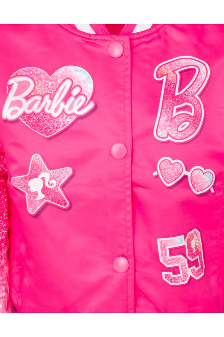 Varsity Bomber Jacket, Alternate, color, Pink Blue Ombre