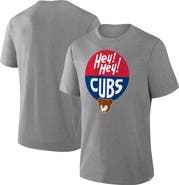 FANATICS Men's Fanatics Heather Gray Chicago Cubs Tribute IYKYK Tri-Blend T-Shirt