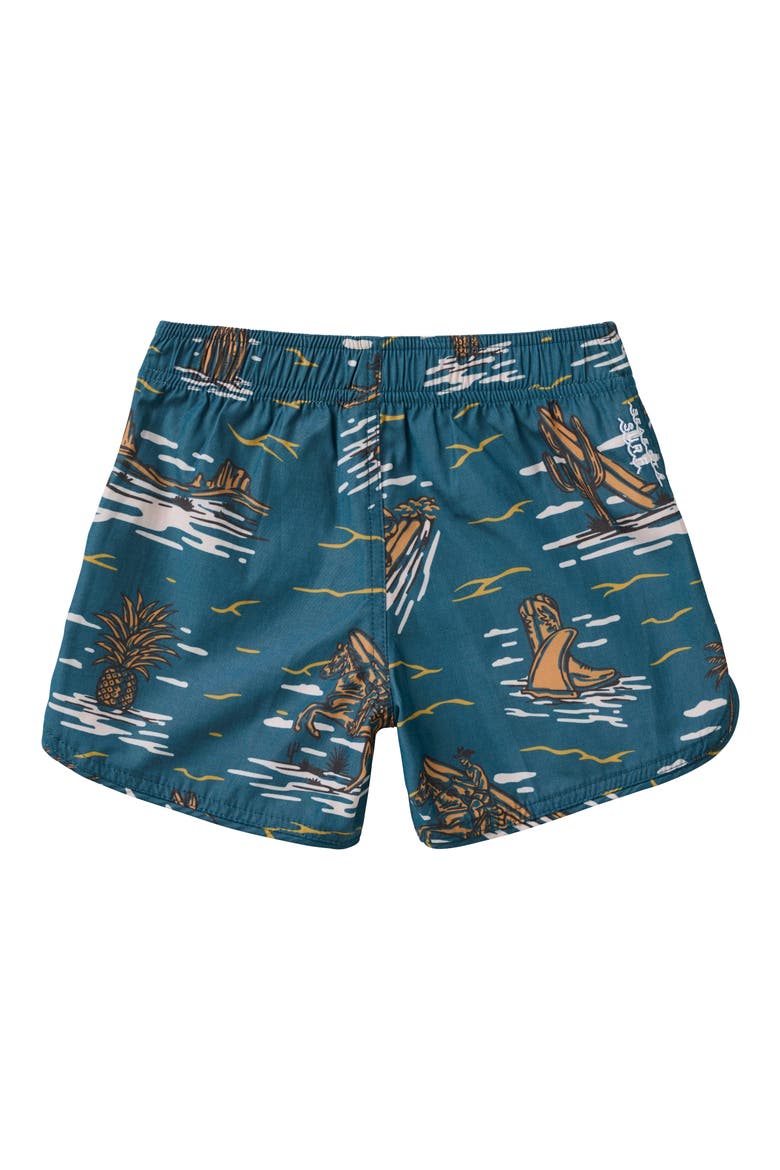 Kids' Surfing Cowboy Board Shorts, Alternate, color, BONANZA BLUE