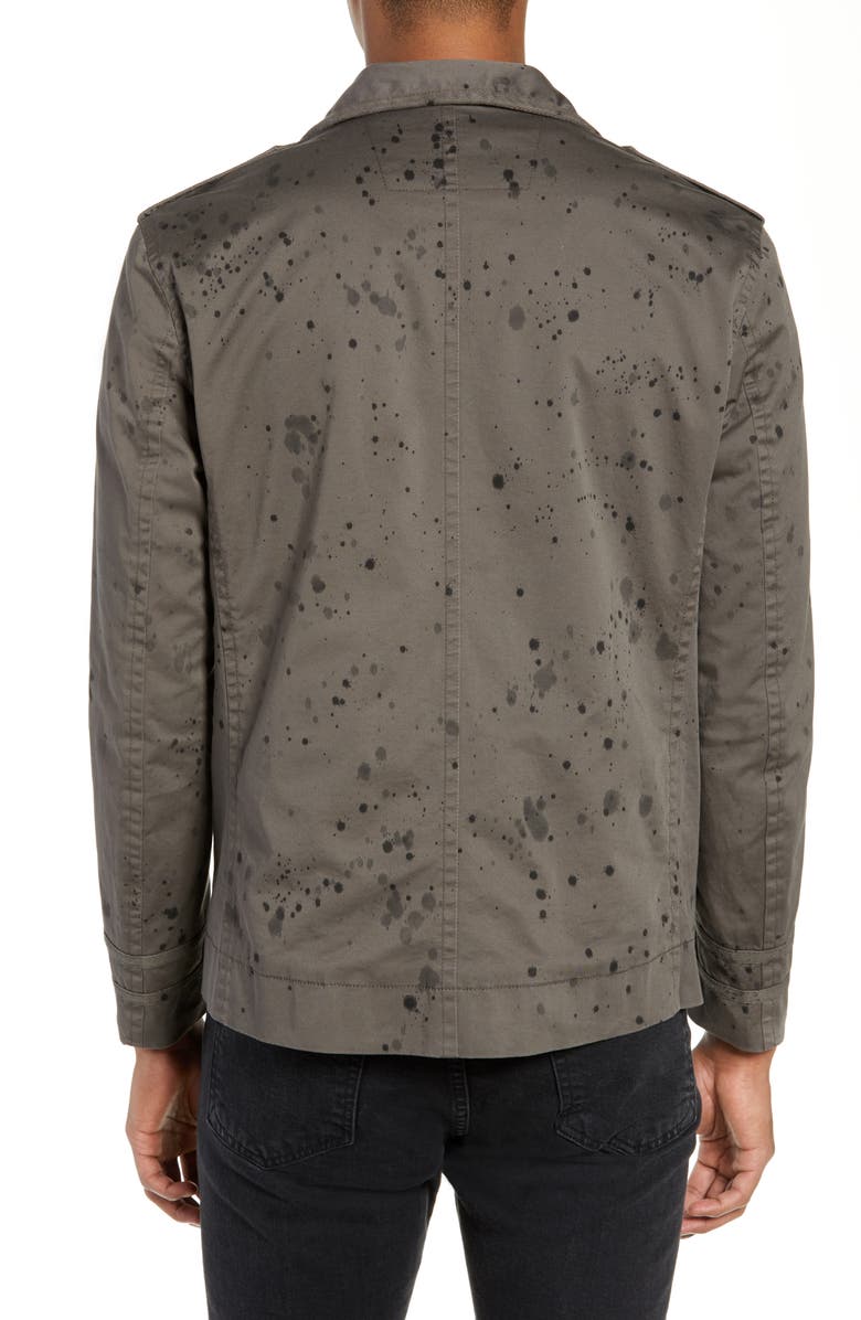 John Varvatos Star USA Ink Stained Officer Field Jacket, Alternate, color,