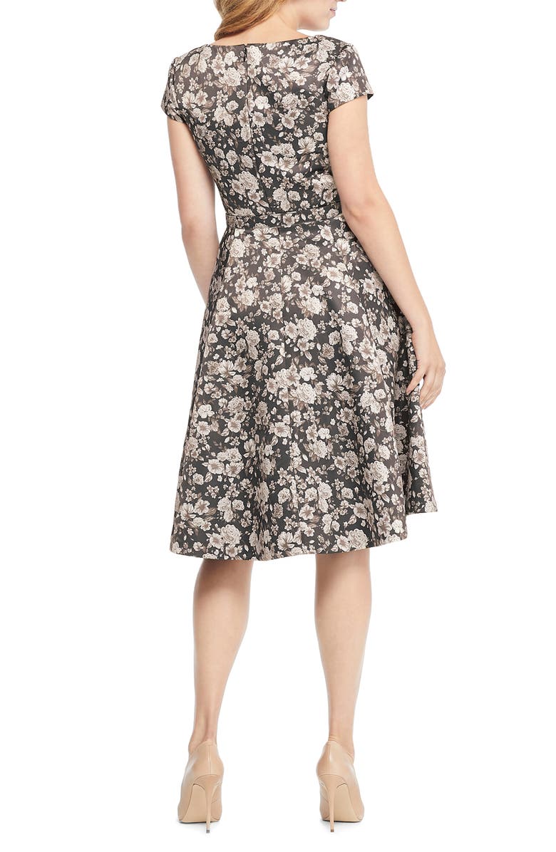 Gal Meets Glam Collection Elle Brightex Duchess Satin Dress, Alternate, color,