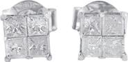 Haus of Brilliance 10K White Gold 5/8 Cttw Diamond Stud Earrings